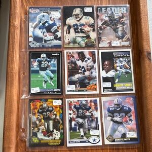 Emmitt Smith Football Trading Card Collection
